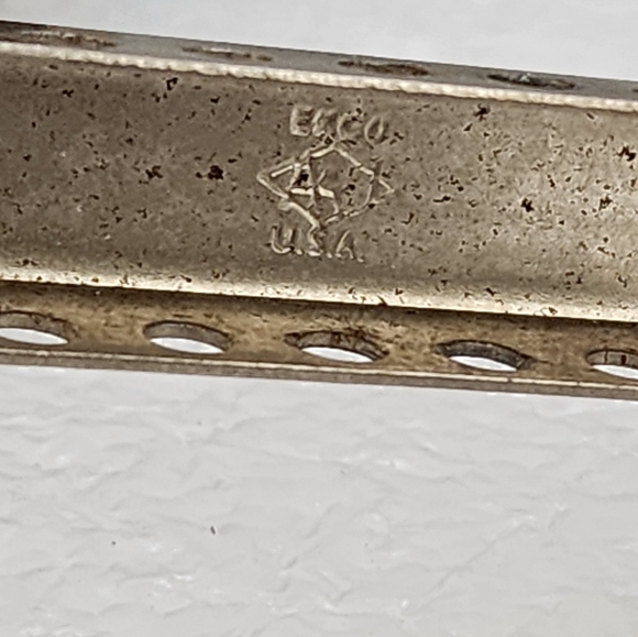 Vtg EKCO Hammered Metal Shoe Tree Shaper Stretcher Adjustable Pair - Picture 7 of 10